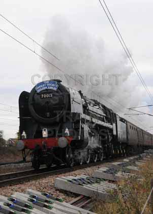 Purchase photo of 70013 OLIVER CROMWELL at Brookmans Park